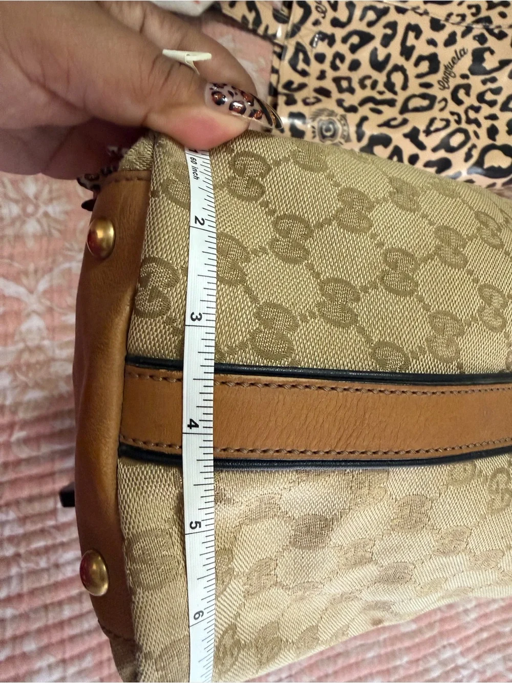 Gucci original monogram canvas large tote